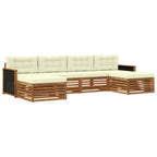 vidaXL Sofagarnituren mit Kissen 6 pcs Massivholz Akazie