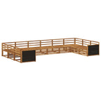vidaXL Sofagarnituren 10 pcs Massivholz Akazie