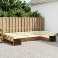 vidaXL Sofagarnituren mit Kissen 10 pcs Massivholz Akazie
