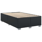 vidaXL Bettgestell ohne Matratze Schwarz 137x190 cm Kunstleder