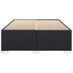 vidaXL Bettgestell ohne Matratze Schwarz 137x190 cm Kunstleder