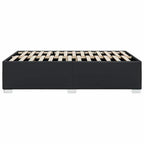 vidaXL Bettgestell ohne Matratze Schwarz 137x190 cm Kunstleder