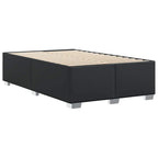 vidaXL Bettgestell ohne Matratze Schwarz 137x190 cm Kunstleder