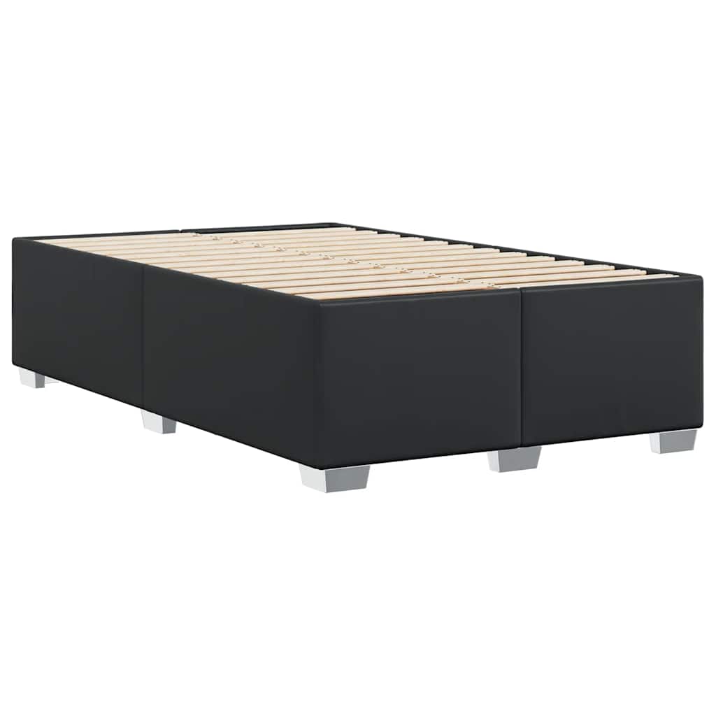 vidaXL Bettgestell ohne Matratze Schwarz 137x190 cm Kunstleder