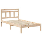 vidaXL Bettrahmen Braun 80 x 200 cm Massives Kiefernholz
