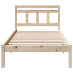 vidaXL Bettrahmen Braun 80 x 200 cm Massives Kiefernholz