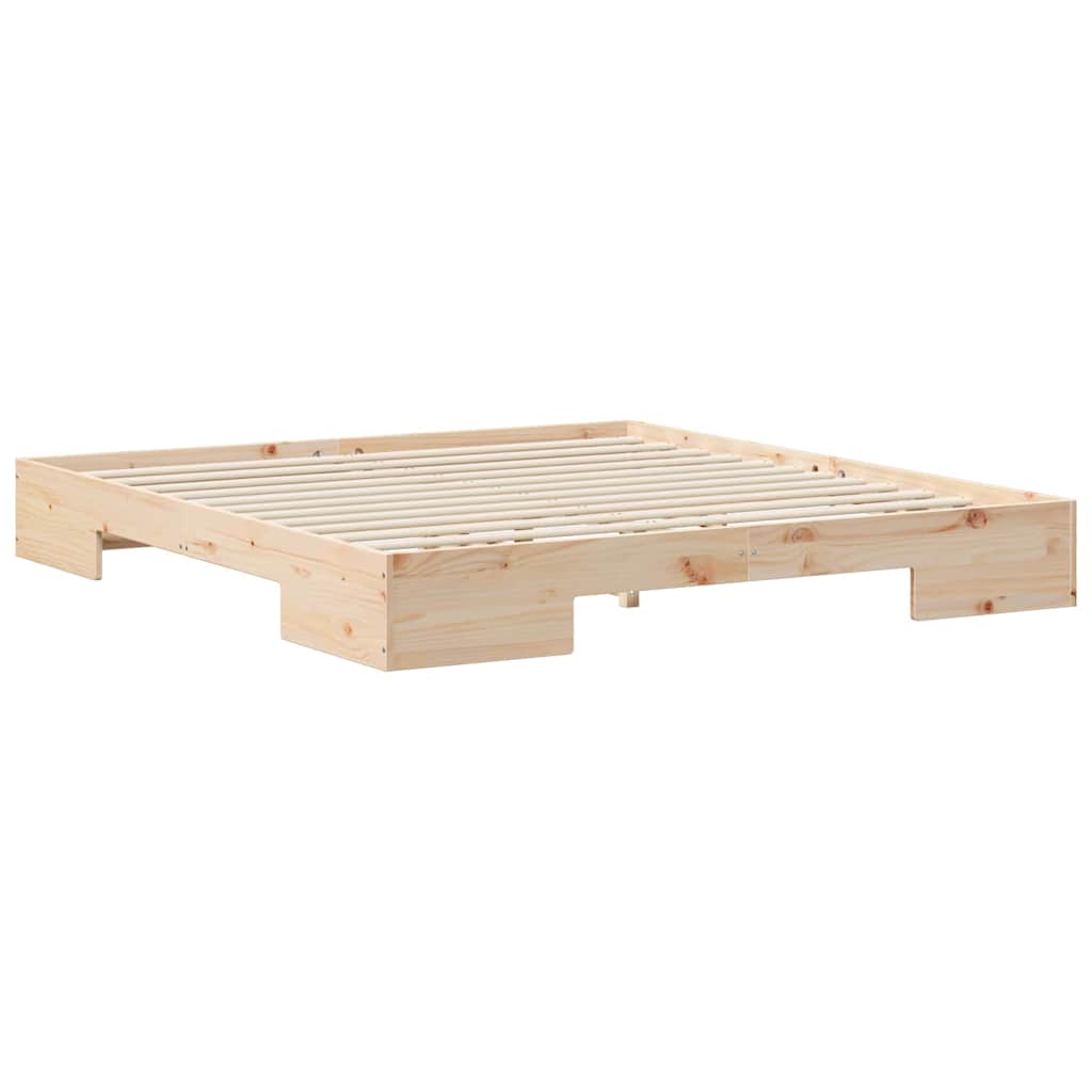 vidaXL Bettgestell Braun 200 x 200 cm
