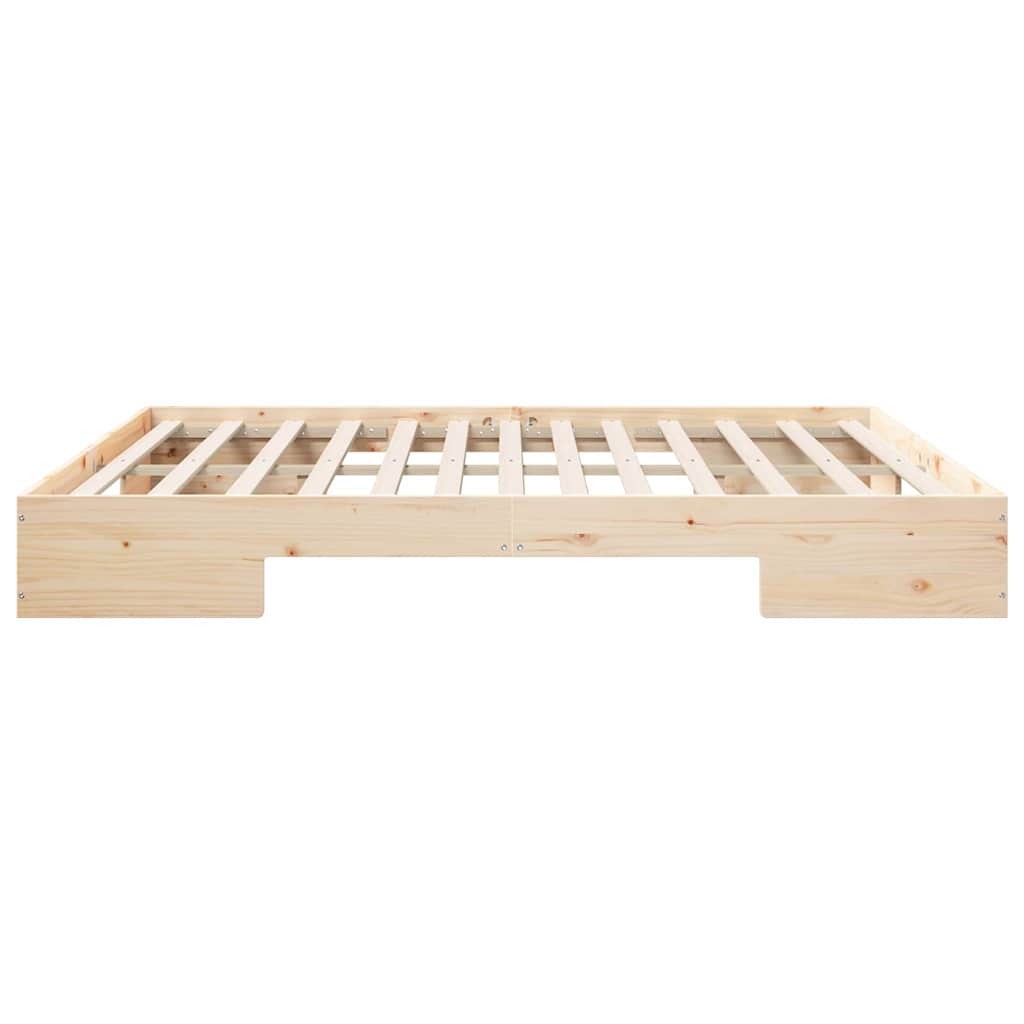 vidaXL Bettgestell Braun 200 x 200 cm
