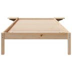 vidaXL Bettgestell mit Nachttischen Natur 80 x 210 cm
