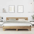 vidaXL Bettrahmen Artisan-Eiche 203 x 185 x 70 cm Holzwerkstoff