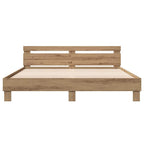 vidaXL Bettrahmen Artisan-Eiche 203 x 185 x 70 cm Holzwerkstoff