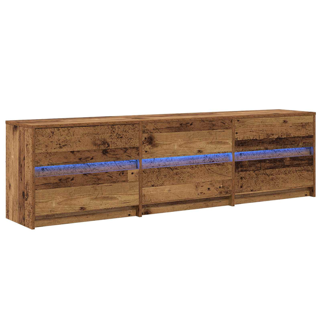 vidaXL TV-Einheiten 2 pcs Altholz 180 x 34 x 50 cm Holzwerkstoff