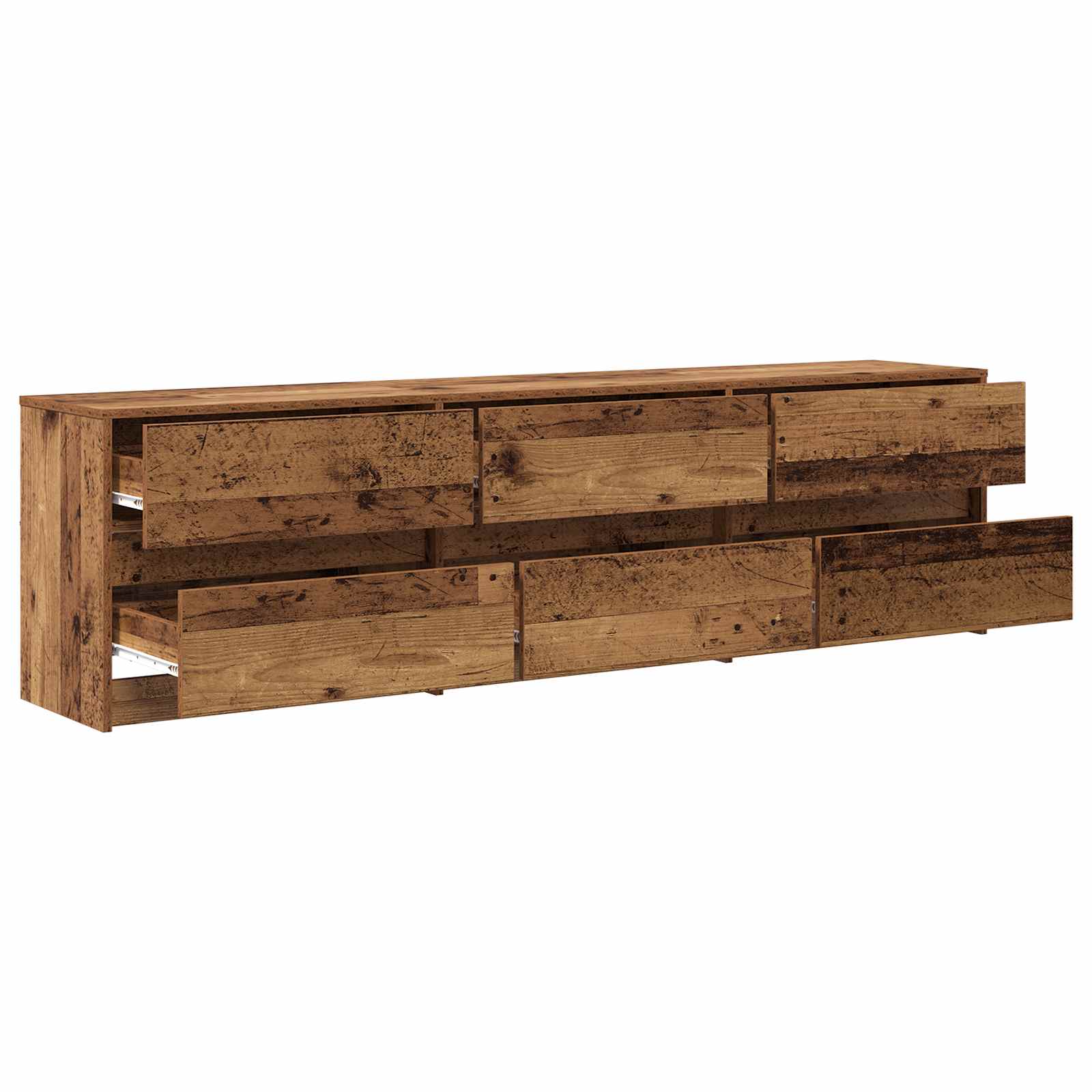 vidaXL TV-Einheiten 2 pcs Altholz 180 x 34 x 50 cm Holzwerkstoff