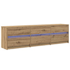 vidaXL TV-Einheiten 2 pcs Artisan-Eiche 180 x 34 x 50 cm Holzwerkstoff