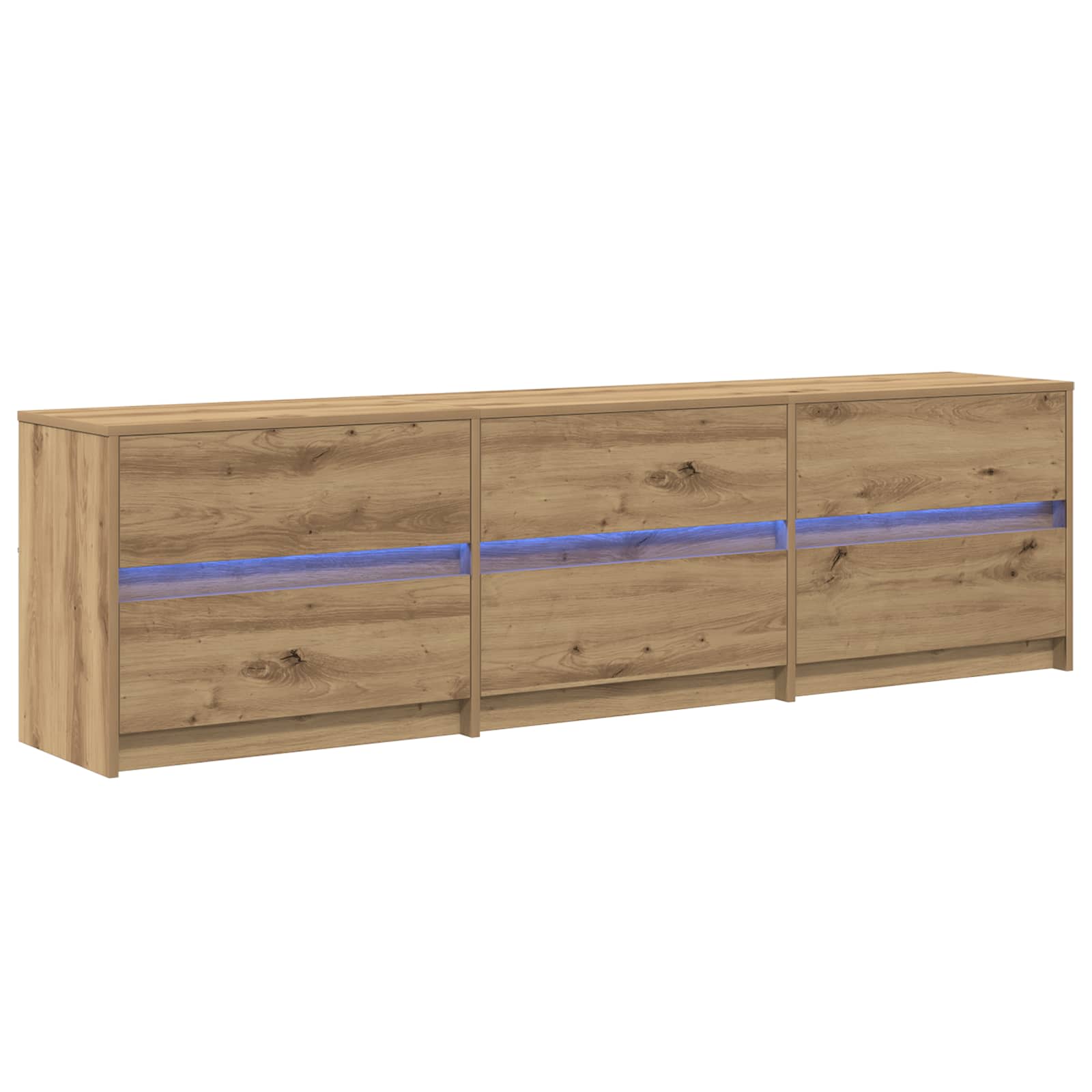 vidaXL TV-Einheiten 2 pcs Artisan-Eiche 180 x 34 x 50 cm Holzwerkstoff