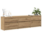 vidaXL TV-Einheiten 2 pcs Artisan-Eiche 180 x 34 x 50 cm Holzwerkstoff