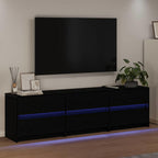 vidaXL TV-Einheiten 2 pcs Schwarz Eichen-Optik 180 x 34 x 50 cm