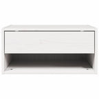 vidaXL Nachttisch Weiß 50 x 32,5 x 24 cm Massivholz Kiefer