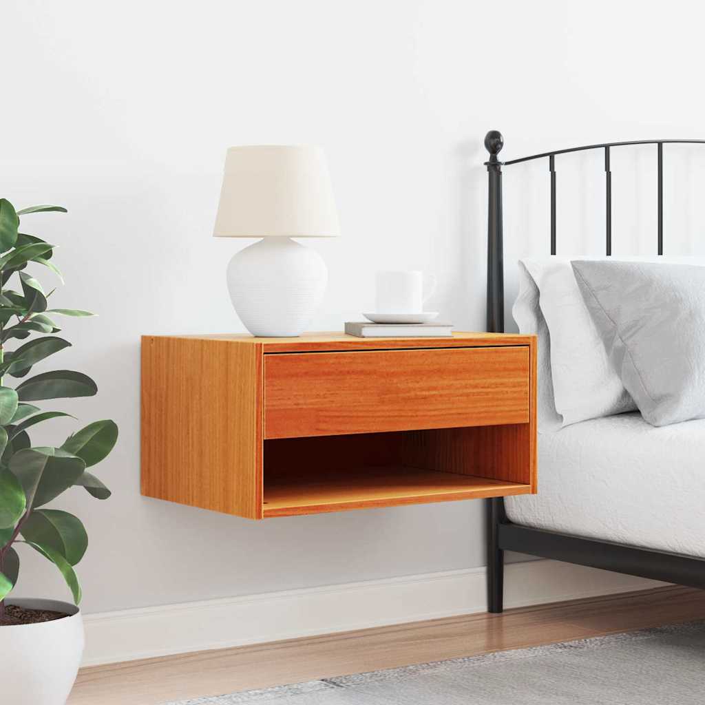 vidaXL Nachttisch Wachsbraun 50 x 32,5 x 24 cm Massivholz Kiefer
