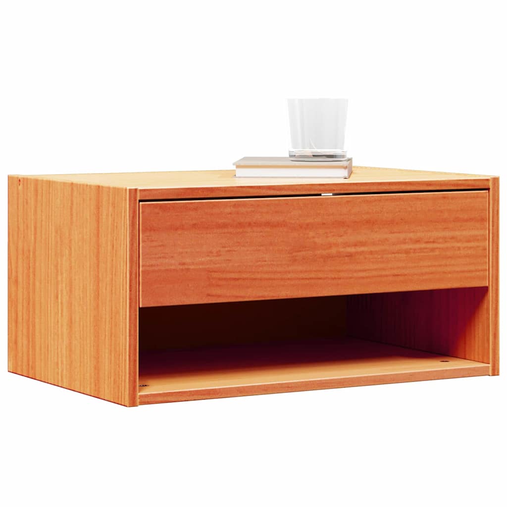 vidaXL Nachttisch Wachsbraun 50 x 32,5 x 24 cm Massivholz Kiefer