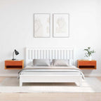 vidaXL Nachttisch 2 pcs Wachsbraun 50 x 32,5 x 24 cm Massivholz Kiefer