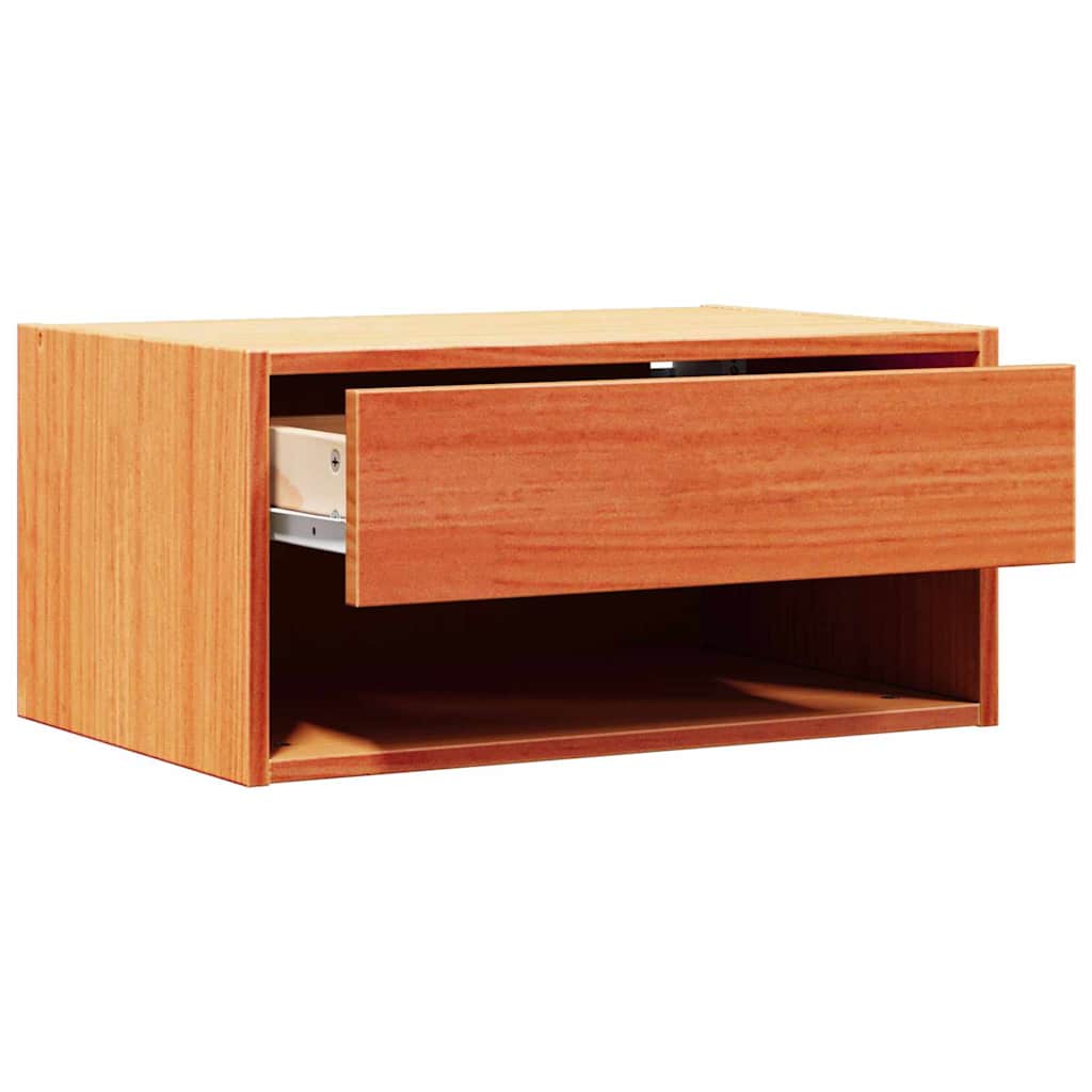 vidaXL Nachttisch 2 pcs Wachsbraun 50 x 32,5 x 24 cm Massivholz Kiefer