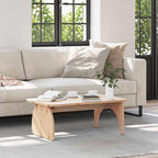 vidaXL Couchtisch Natur 80 x 50 x 31 cm Massivholz Kiefer