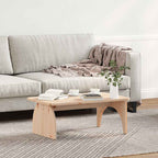vidaXL Couchtisch Natur 80 x 50 x 31 cm Massivholz Kiefer