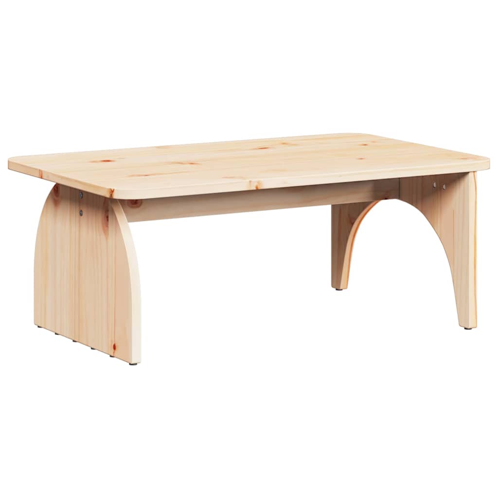 vidaXL Couchtisch Natur 80 x 50 x 31 cm Massivholz Kiefer