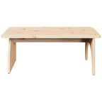 vidaXL Couchtisch Natur 80 x 50 x 31 cm Massivholz Kiefer