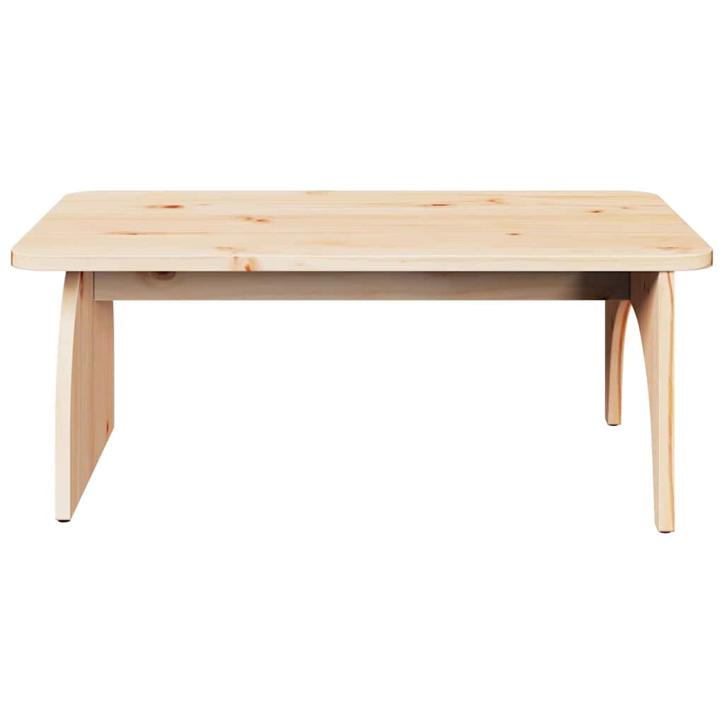 vidaXL Couchtisch Natur 80 x 50 x 31 cm Massivholz Kiefer