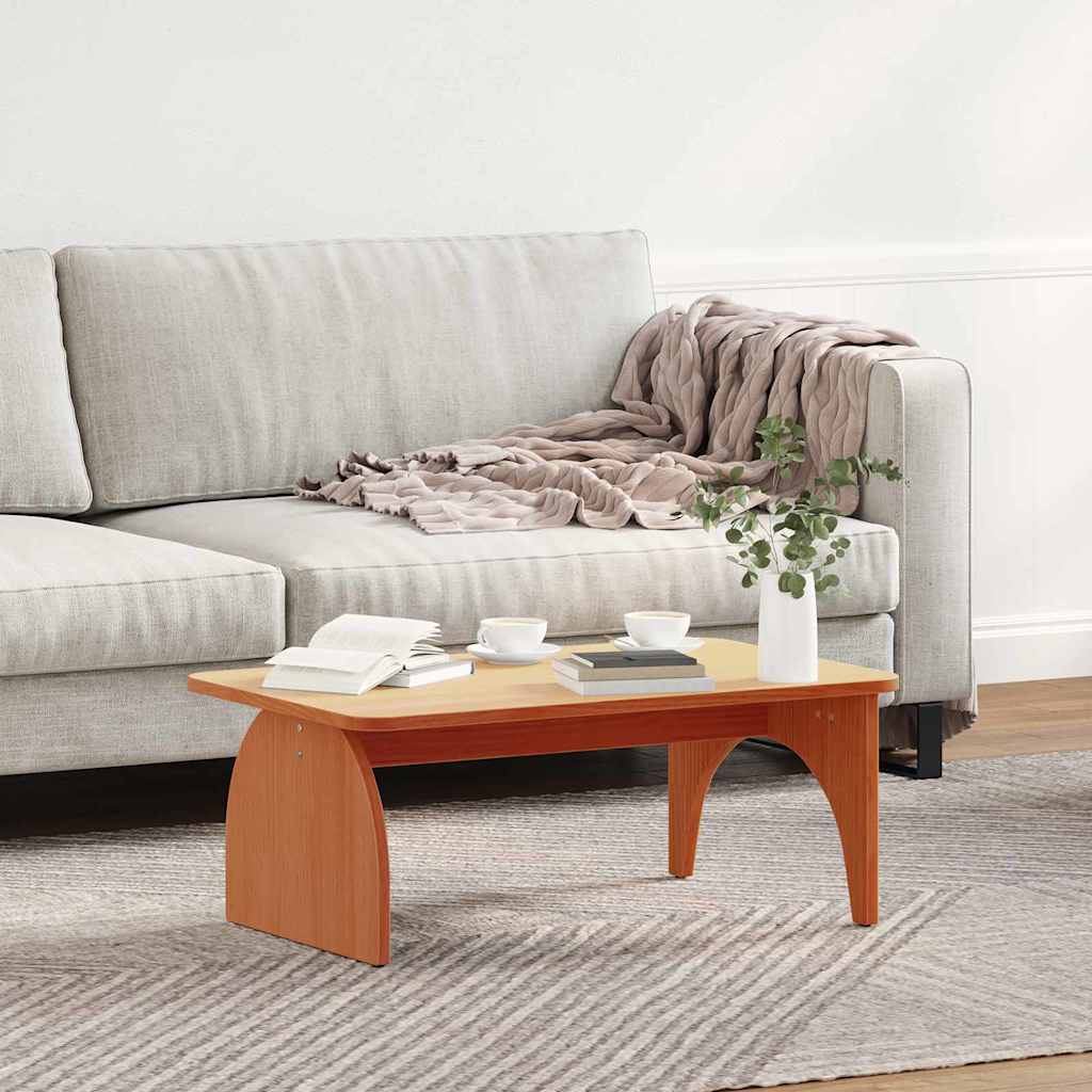 vidaXL Couchtisch Wachsbraun 80 x 50 x 31 cm Massivholz Kiefer
