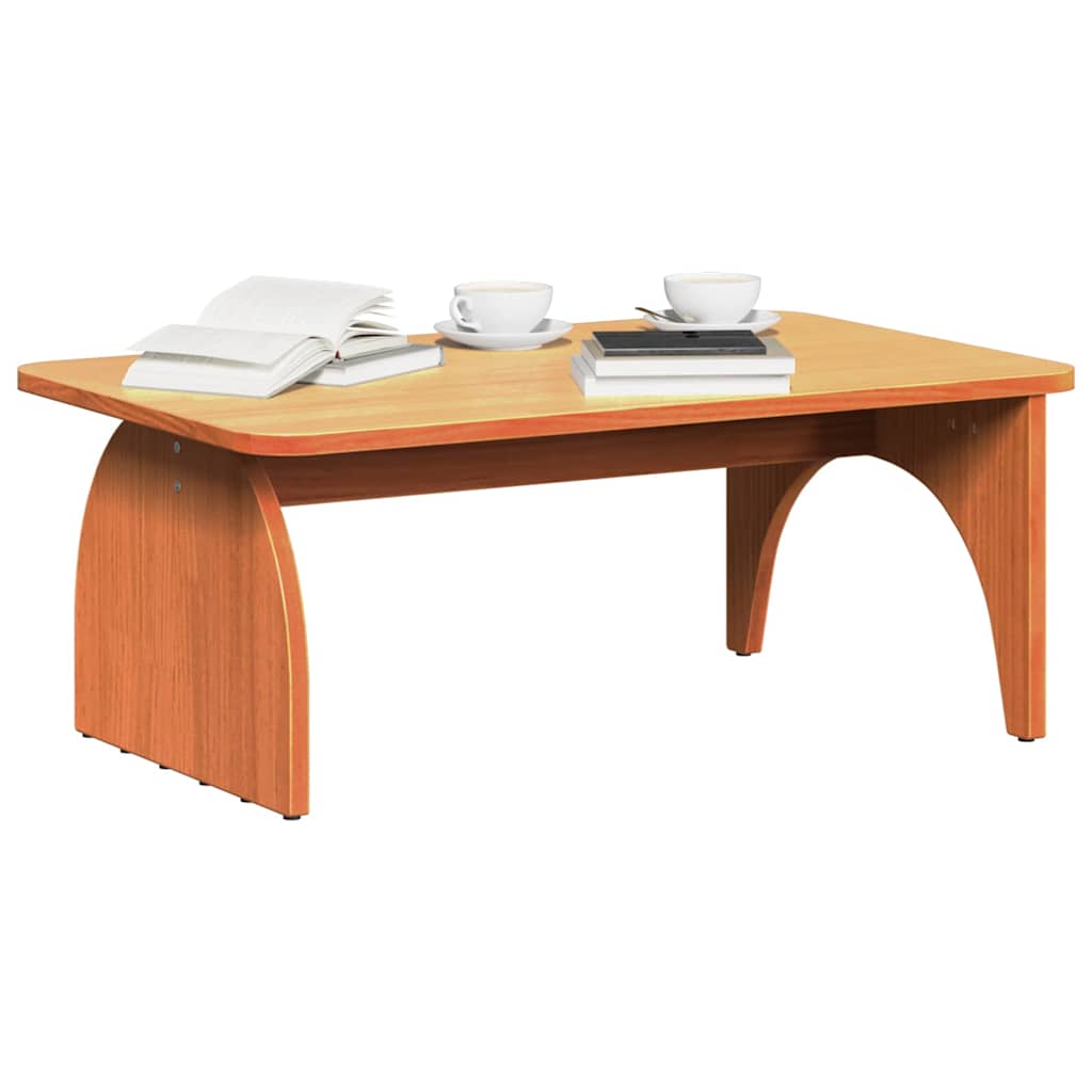 vidaXL Couchtisch Wachsbraun 80 x 50 x 31 cm Massivholz Kiefer