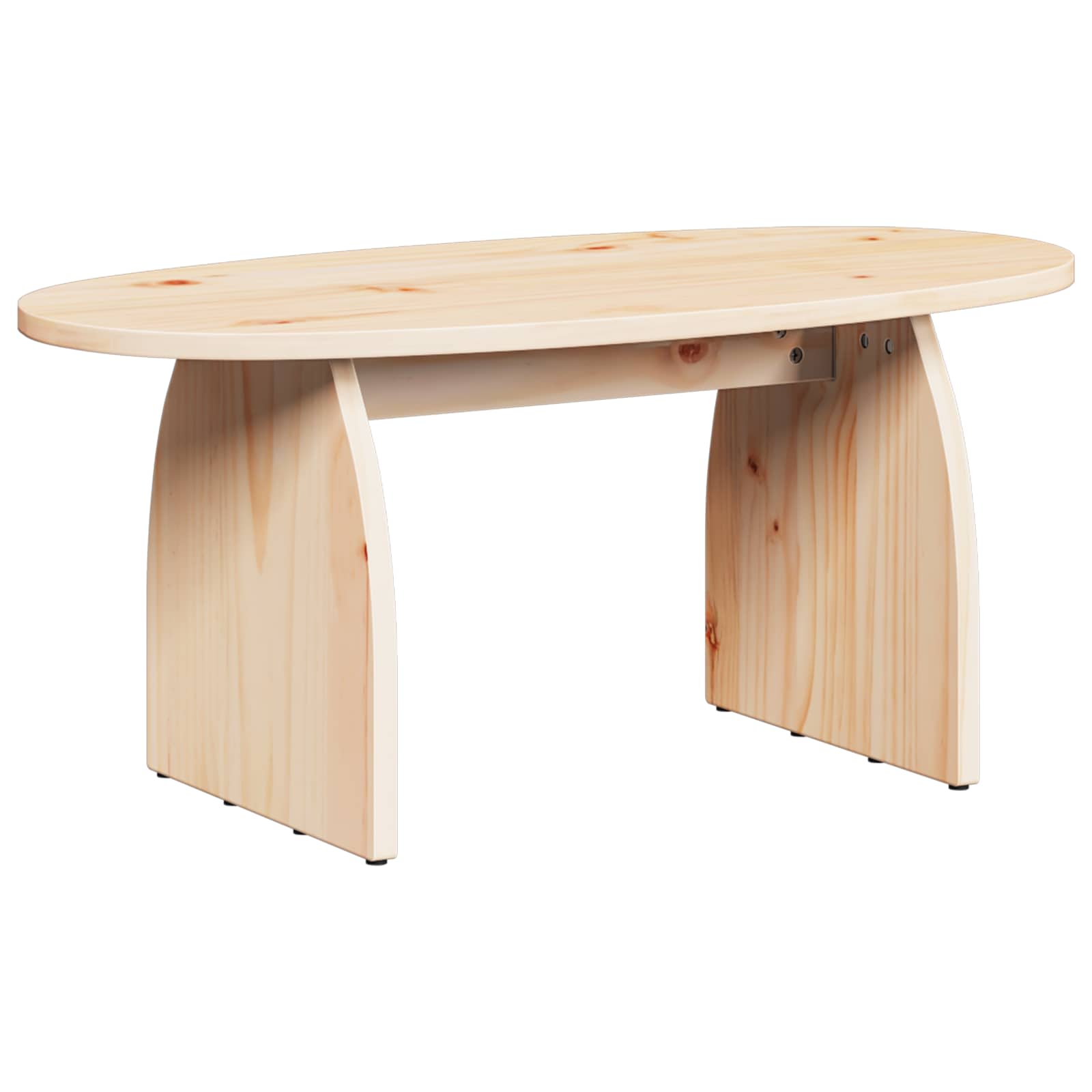 vidaXL Couchtisch Braun 80 x 40 x 35 cm Massives Kiefernholz