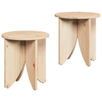 vidaXL Couchtisch 2 pcs Natur