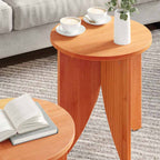 vidaXL Couchtisch 2 pcs Wachsbraun