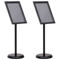 vidaXL Plakatständer 2 pcs Schwarz 45 x 32,7 x 108 cm Aluminium