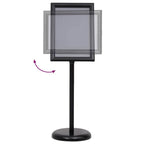 vidaXL Plakatständer 2 pcs Schwarz 45 x 32,7 x 108 cm Aluminium