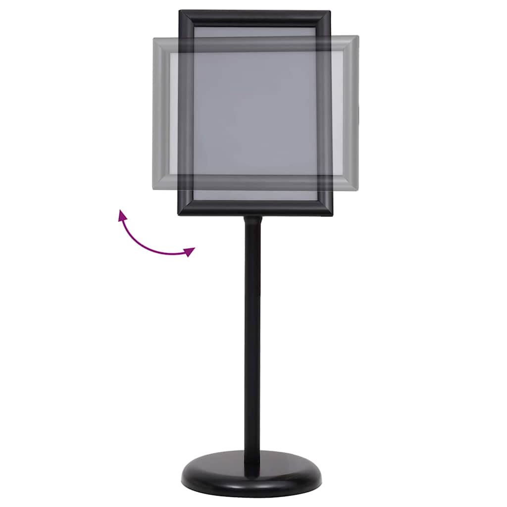 vidaXL Plakatständer 2 pcs Schwarz 45 x 32,7 x 108 cm Aluminium