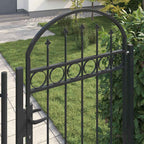 vidaXL Zaunpfosten ASSEN 200 x 88 x 14 cm Stahl Grau Abschließbar
