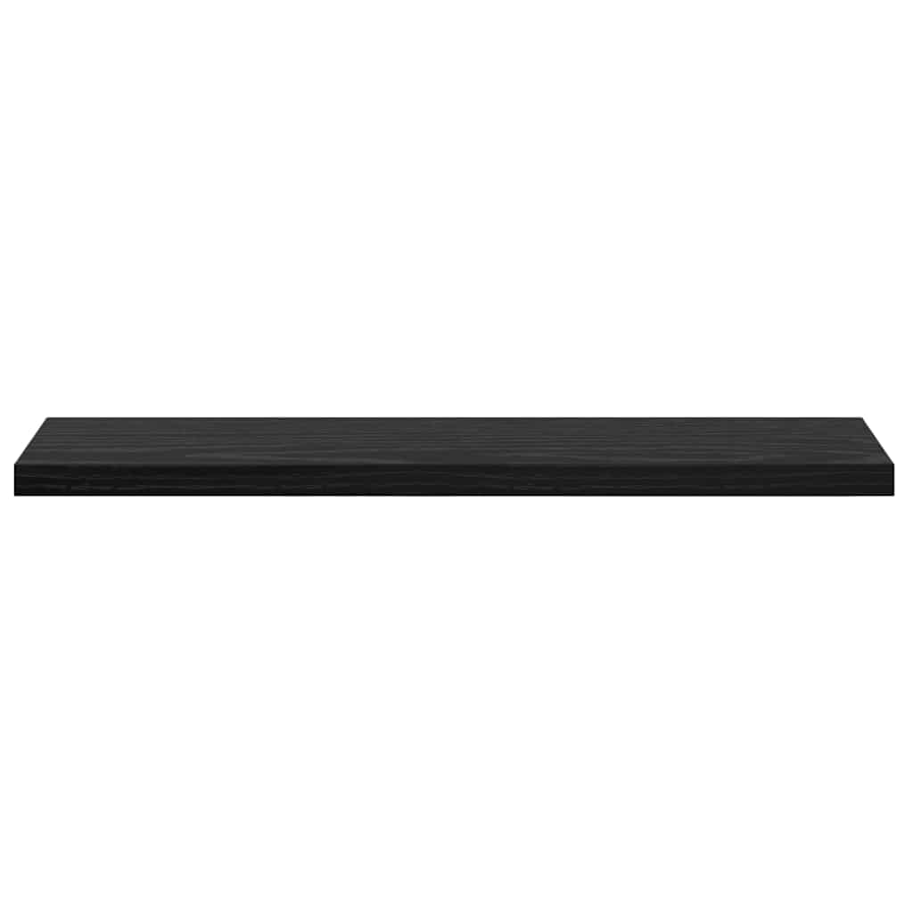 vidaXL Regalbrett 4 pcs Schwarz 40 x 10 x 1,5 cm Holzwerkstoff