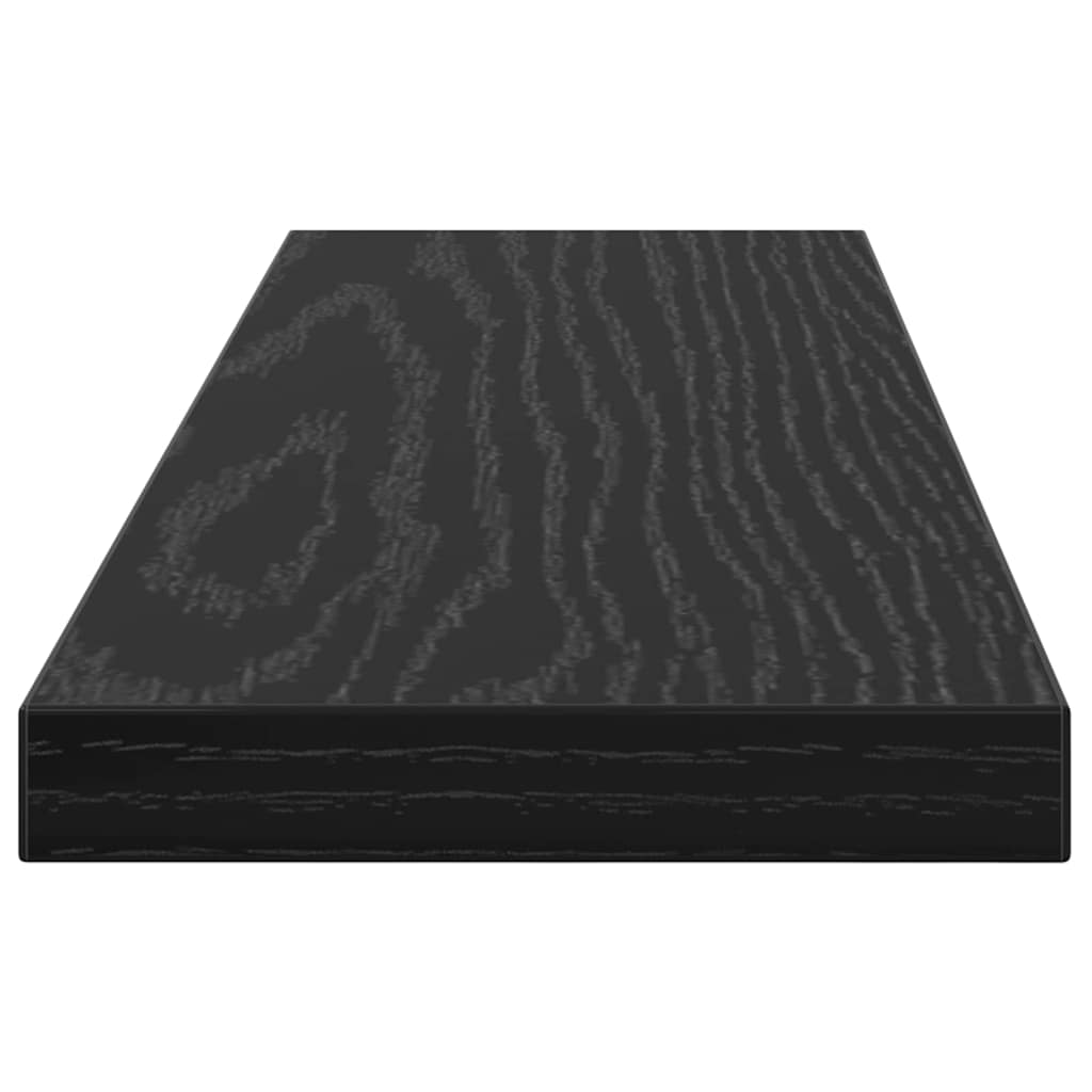 vidaXL Regalbrett 4 pcs Schwarz 40 x 10 x 1,5 cm Holzwerkstoff