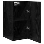 vidaXL Wand-TV-Schrank 2 pcs Schwarz Eichen-Optik 30,5 x 30 x 60 cm
