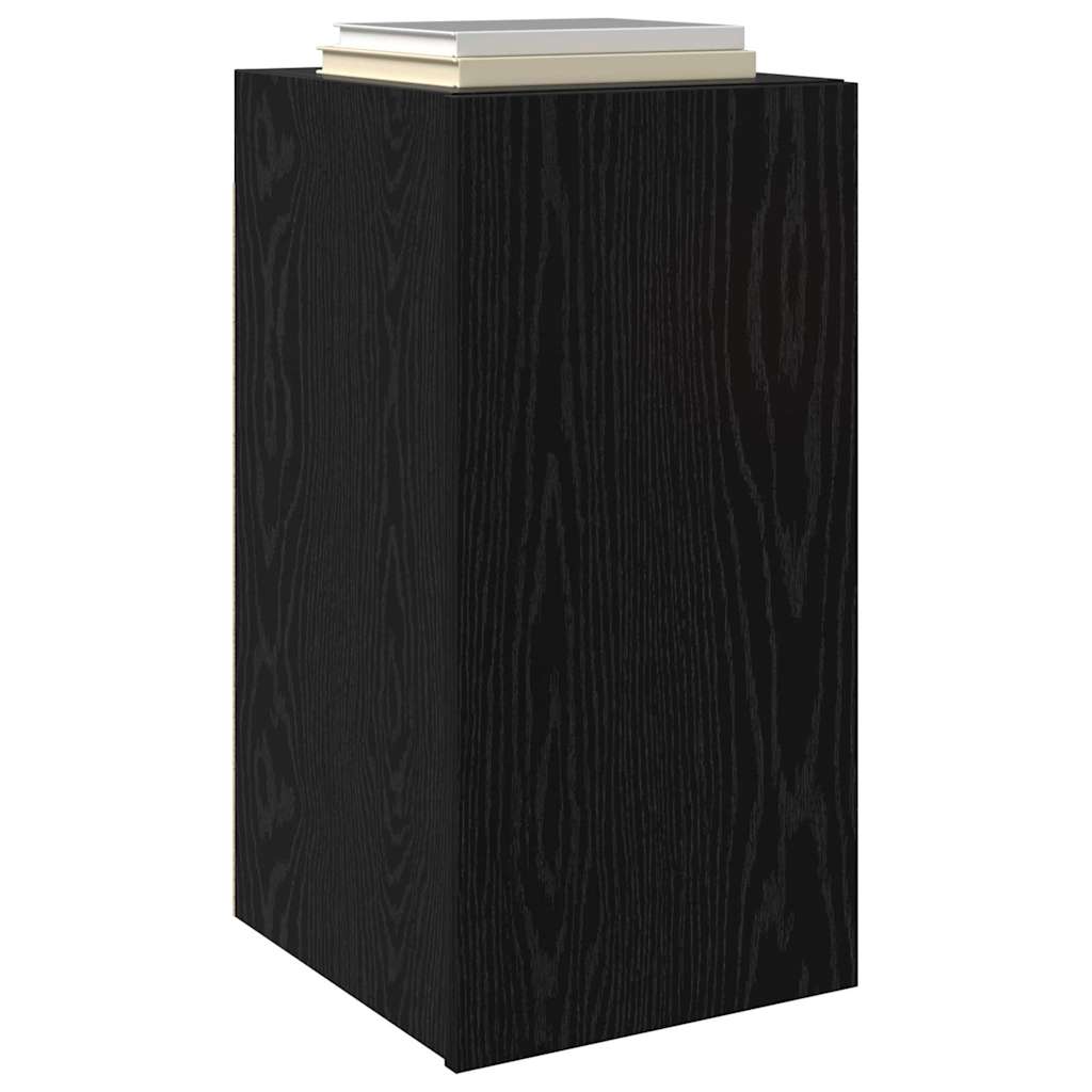 vidaXL Wand-TV-Schrank 2 pcs Schwarz Eichen-Optik 30,5 x 30 x 60 cm