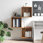 vidaXL Wandschrank mit Regal Altholz 37 x 37 x 37 cm Holzwerkstoff