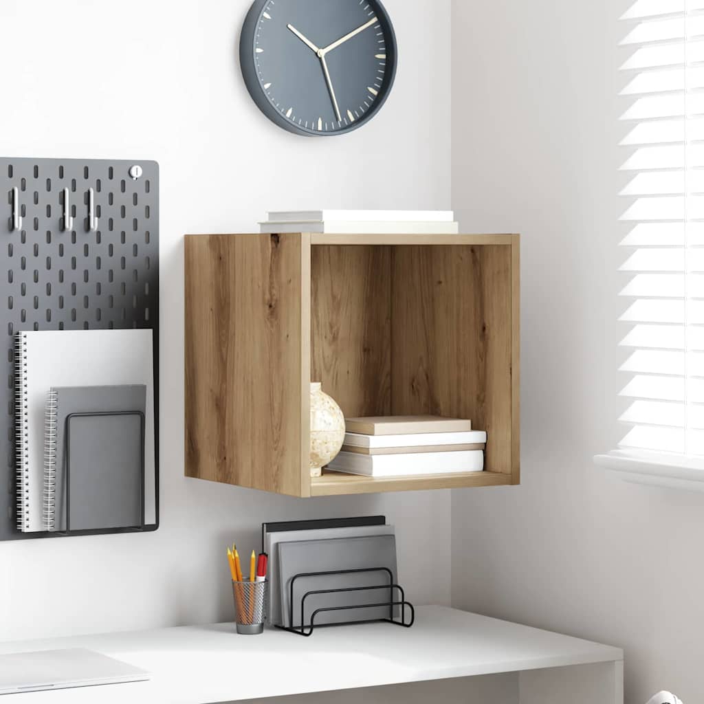 vidaXL Wandschrank Artisan-Eiche 37 x 37 x 37 cm Holzwerkstoff