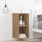 vidaXL Wandschrank 2 pcs Artisan-Eiche 37 x 37 x 37 cm Holzwerkstoff