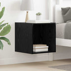 vidaXL Wandschrank Schwarz Eichen-Optik 37 x 37 x 37 cm Holzwerkstoff