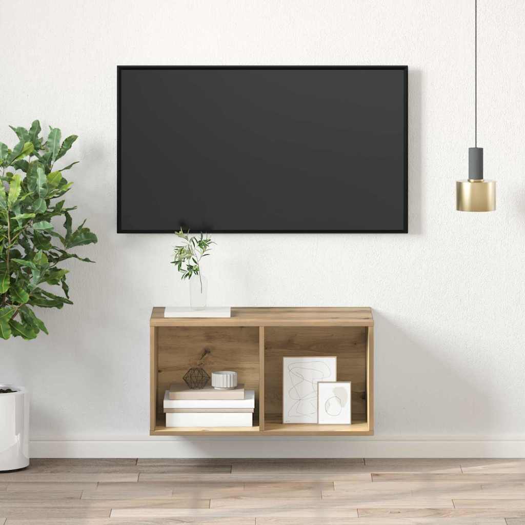 vidaXL TV-Schrankset Artisan-Eiche 37 x 37 x 72 cm Holzwerkstoff