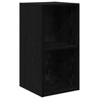 vidaXL TV-Schrankset Wandmontiert Schwarz Eichen-Optik 37 x 37 x 72 cm